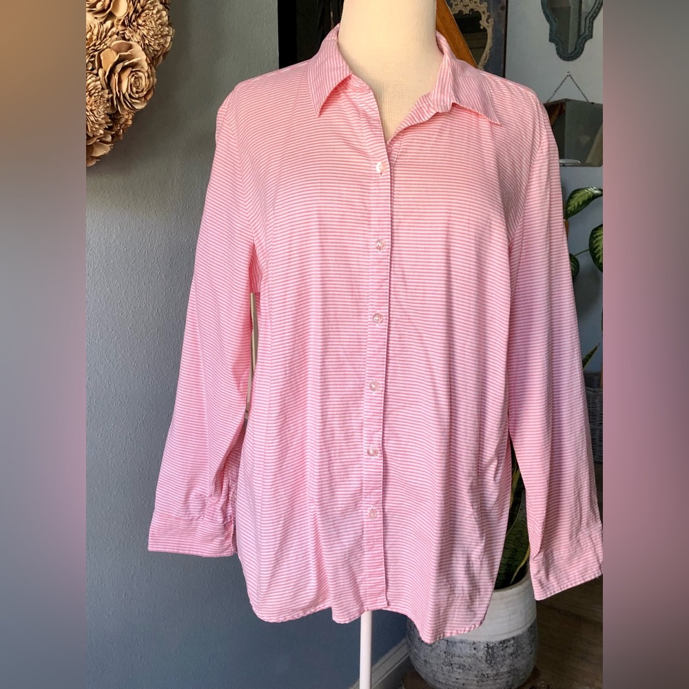 Craft & Barrow Striped Long Sleeve Top